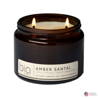 Bia Candle Co. Santal Grande Candle Amber Santal - Chase Business Banking - Spanish