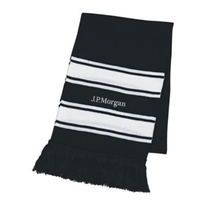 Two-Tone Knit Scarf - J.P. Morgan