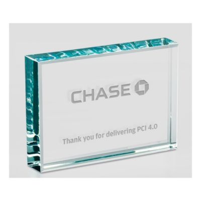 Starphire Banner Desk Award - Chase PCI 4.0