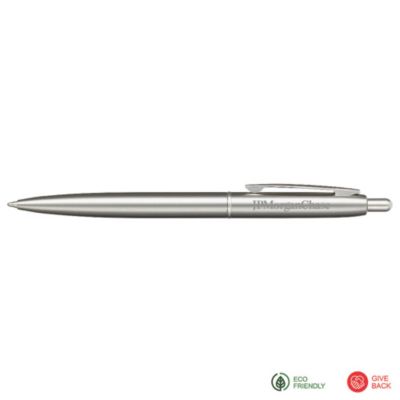 Recycled Stainless Steel Ballpoint Pen - SURESHIP - JPMC