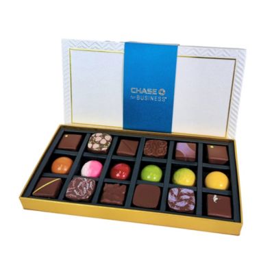 Francium Chocolate Gold Premier BonBon Set - 18 Pc. - Chase Business Banking - Spanish
