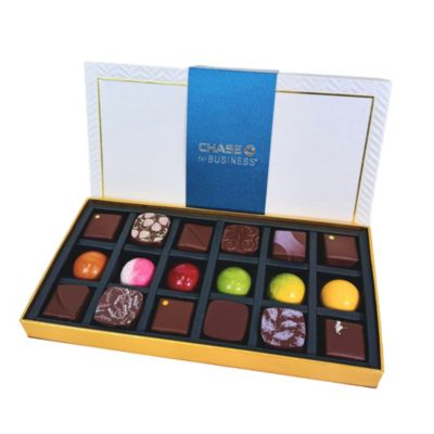 Francium Chocolate Gold Premier Select Nut Free Set - 18 Pc. - Chase Business Banking - Spanish