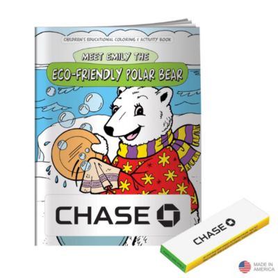 Coloring Book - Meet Emily the Eco-Friendly Polar Bear - Chase