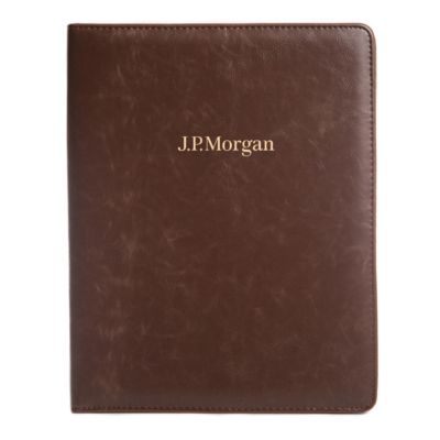 Leather Padfolio - J.P. Morgan
