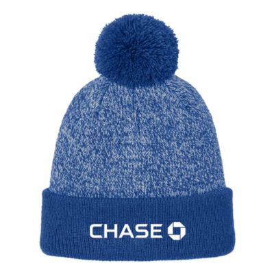 Sport-Tek Halftime Heather Pom Beanie - Chase