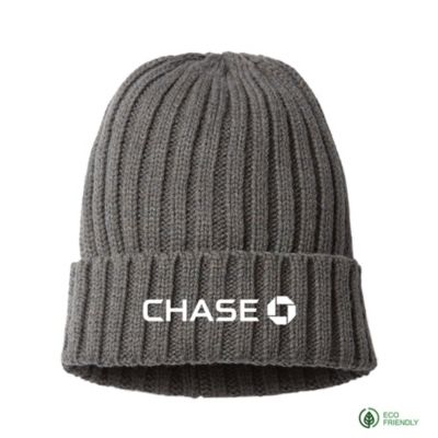 Atlantis Headwear Sustainable Cable Knit Cuffed Beanie - Chase