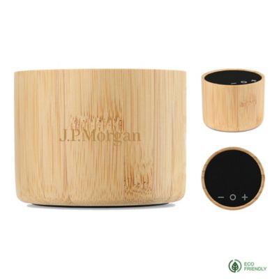Reed Circle Bamboo Wireless Speaker - J.P. Morgan
