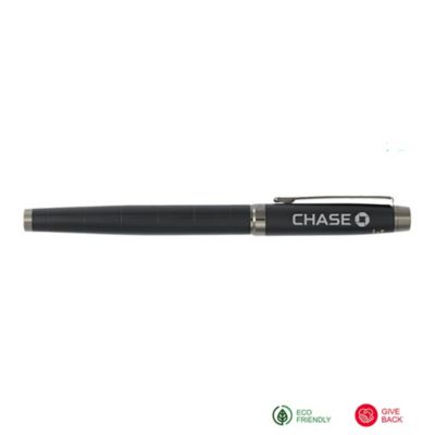 Luxe Recycled Brass Pillar Roller Ball Pen - Chase