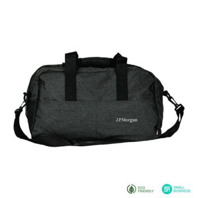 Eco-Conscious RPET Duffel Bag - 8 in. x 11 in. x 18.5 in. - J.P. Morgan