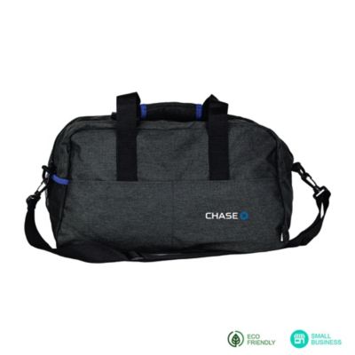 Eco-Conscious RPET Duffel Bag - 8 in. x 11 in. x 18.5 in. - Chase