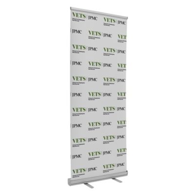 Economy Retractor Banner Display Kit - 31.5 in. - Vets - JPMC
