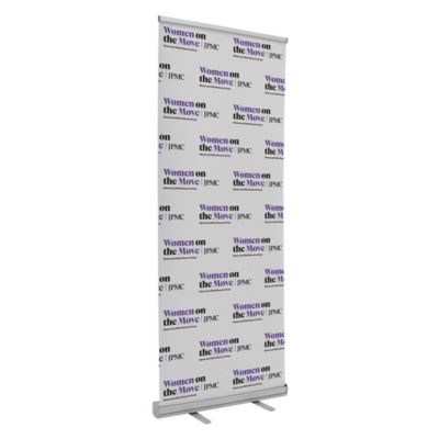 Economy Retractor Banner Display Kit - 31.5 in. - Women on the Move - JPMC