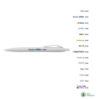 Sleek Write Rubberized Pen - BRG