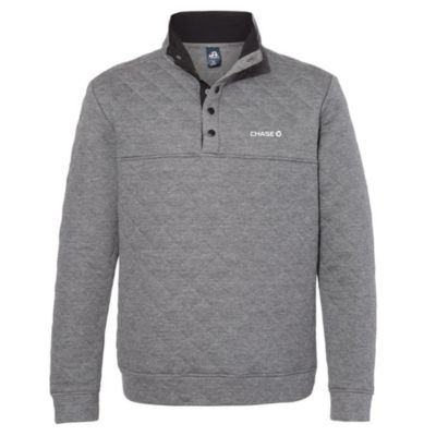 J. America Quilted Snap Pullover - Chase