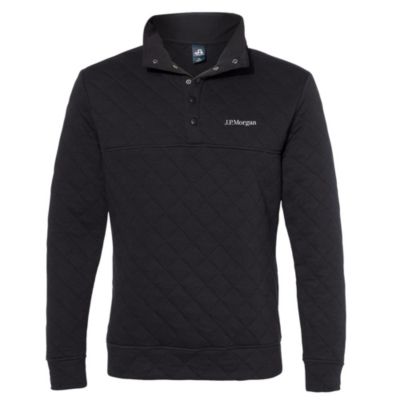J. America Quilted Snap Pullover - J.P. Morgan