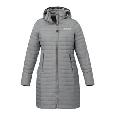 Ladies Silverton Long Packable Insulated Jacket - J.P. Morgan