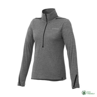 Ladies DEGE Eco Knit Half Zip Pullover - J.P. Morgan