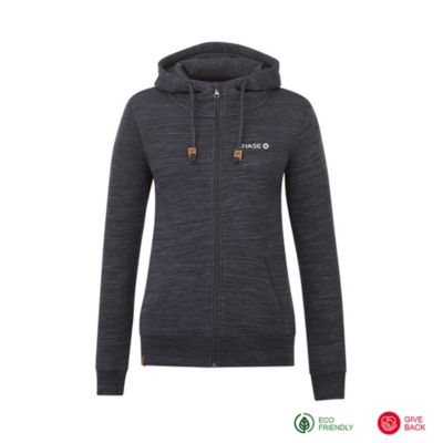 Ladies tentree Space Dye Zip Hoodie - Chase