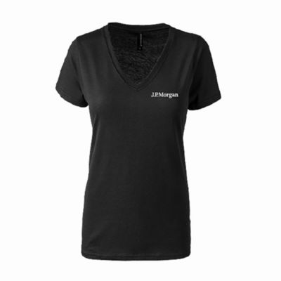 Ladies Fashion Fit Tri-Blend V-Neck T-Shirt - J.P. Morgan