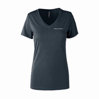 Ladies Fashion Fit Tri-Blend V-Neck T-Shirt - JPMC
