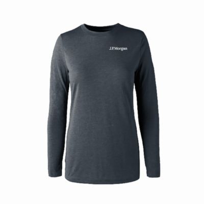 Ladies Long Sleeve Fashion Fit Tri-Blend T-Shirt - J.P. Morgan