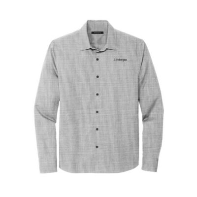 MERCER and METTLE Long Sleeve Stretch Woven Shirt - J.P. Morgan