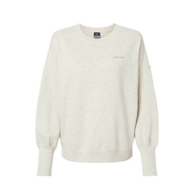 MV Sport Ladies Sueded Fleece Crewneck Sweatshirt - J.P. Morgan