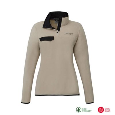 Ladies Roots73 Westville Eco Microfleece Pullover - J.P. Morgan