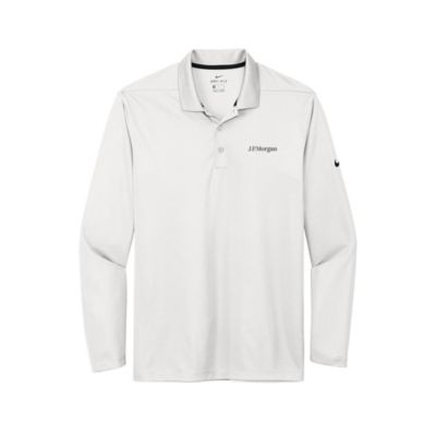 Nike Dri-FIT Micro Pique 2.0 Long Sleeve Polo Shirt - J.P. Morgan