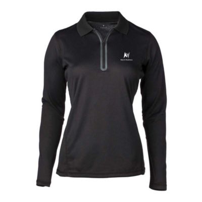 Ladies Riviera Long Sleeve Polo - March Madness