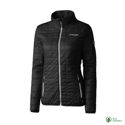 Ladies Cutter & Buck Rainier PrimaLoft Eco Insulated Puffer Jacket - J.P. Morgan