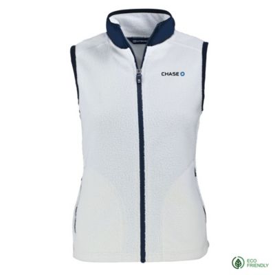 Ladies Cutter & Buck Cascade Eco Sherpa Fleece Vest - Chase