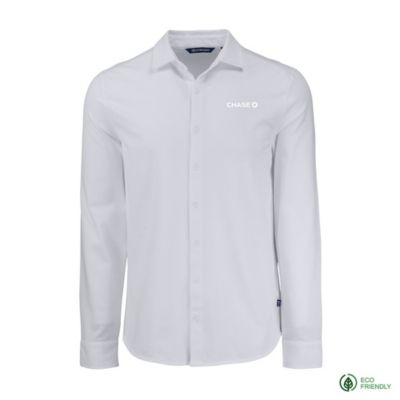 Cutter & Buck Advantage Tri-Blend Long Sleeve Button Down - Chase