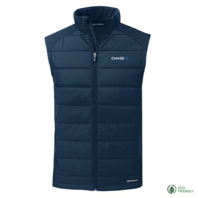 Cutter & Buck Evoke Hybrid Eco Softshell Recycled Full Zip Vest - Chase