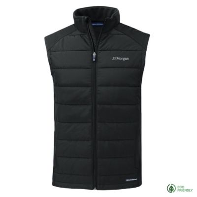 Cutter & Buck Evoke Hybrid Eco Softshell Recycled Full Zip Vest - J.P. Morgan