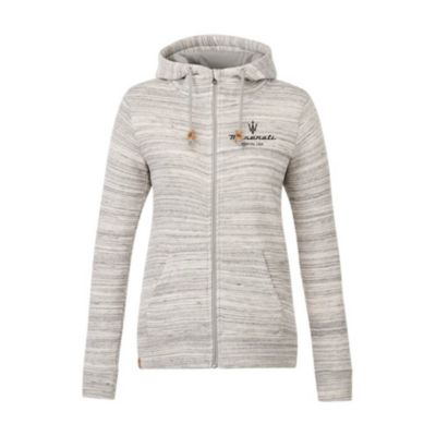 Ladies Space Dye Zip Hoodie - Maserati