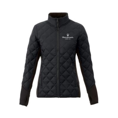 Ladies Rougemont Hybrid Insulated Diamond Quilted Puffer Jacket - Maserati