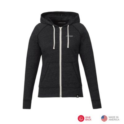 Ladies American Giant Lightweight Full Zip Hoodie - J.P. Morgan