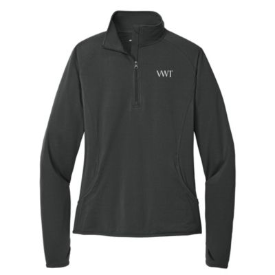 Ladies Sport-Tek Sport-Wick Stretch Half Zip Pullover - VWT