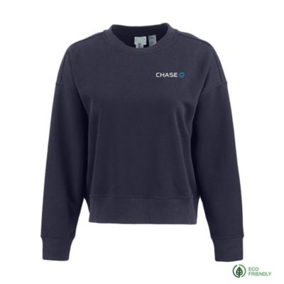 Ladies Clique Drive Recycled Crewneck Sweatshirt - Chase