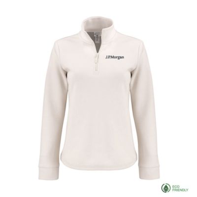 Ladies Clique Haven Recycled Quarter-Zip Sweatshirt - J.P. Morgan