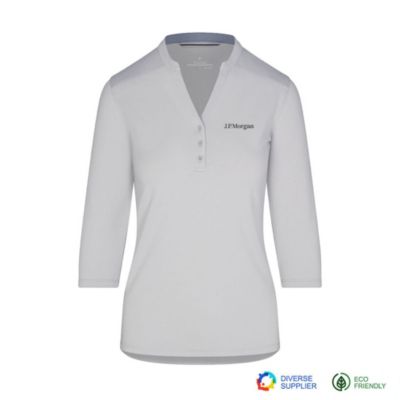 Ladies Montauk Henley Shirt - J.P. Morgan