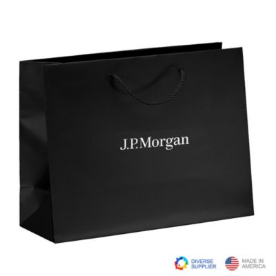 London Matte Eurotote Bag with Tissue Paper (LowMin) - J.P. Morgan