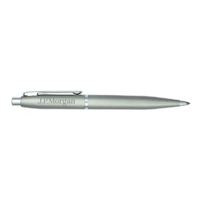 Sheaffer VFM Brushed Chrome Ballpoint - J.P. Morgan (1PC)