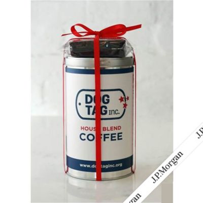 Dog Tag Bakery Coffee Tin and Brownie - J.P. Morgan Commercial Banking - Spanish