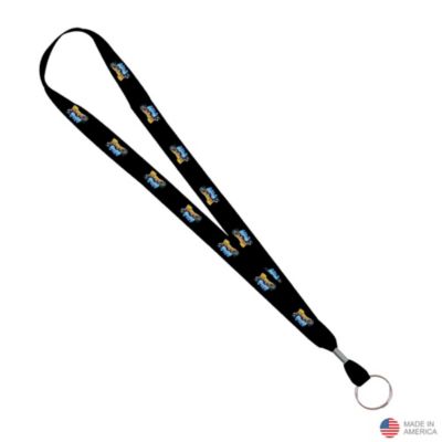 Heavy Wight Satin Lanyard with Ring - 0.75 in. - Huff n Puff