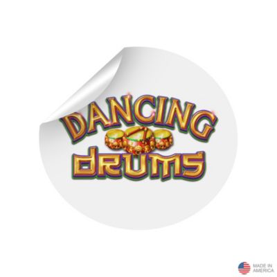 Round Paper Sticker - 2.5 in. - Dancing Drums