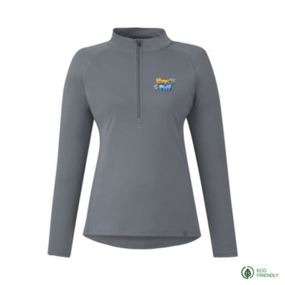 Ladies Evans Eco Knit Performance Half Zip Pullover - Huff n Puff