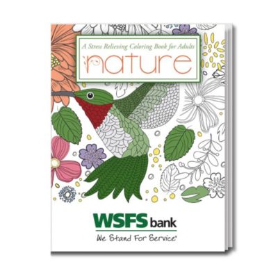 Stress Relieving Coloring Book - Nature - 8 in. x 10.5 in - WSFS