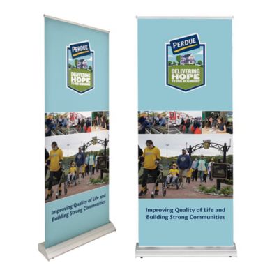 Deluxe Pro Retractor Single-Sided Banner Kit - Delivering Hope